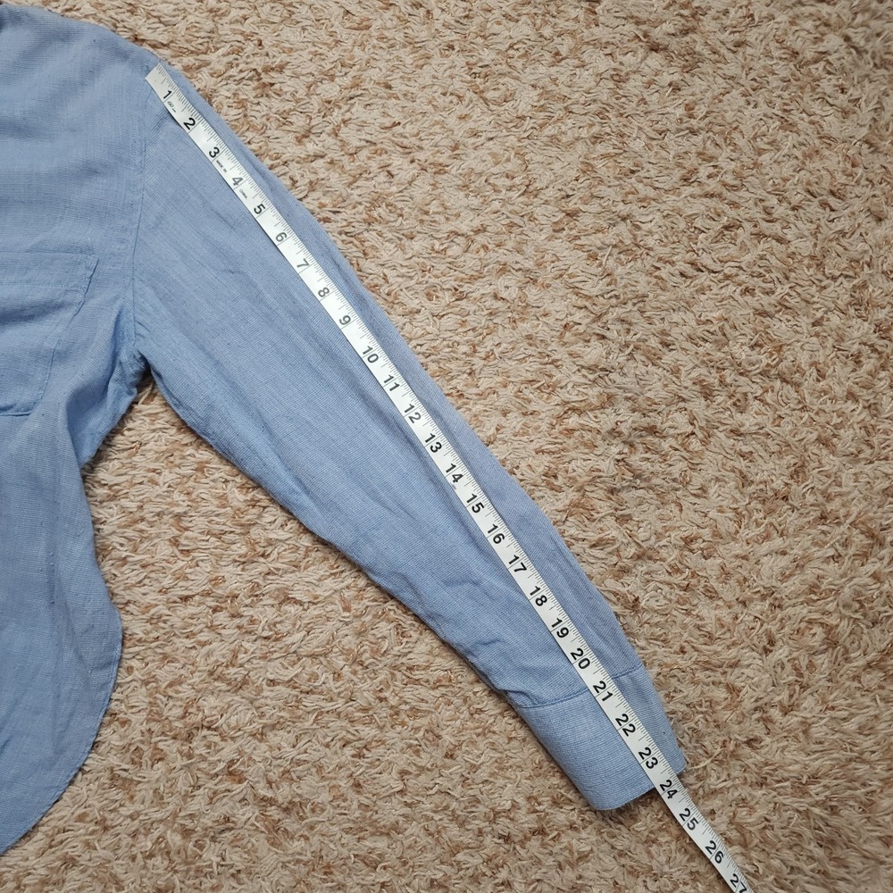 Free‎ People Blue Womens S Long Sleeve Button Up Shirt - Picture 6 of 8